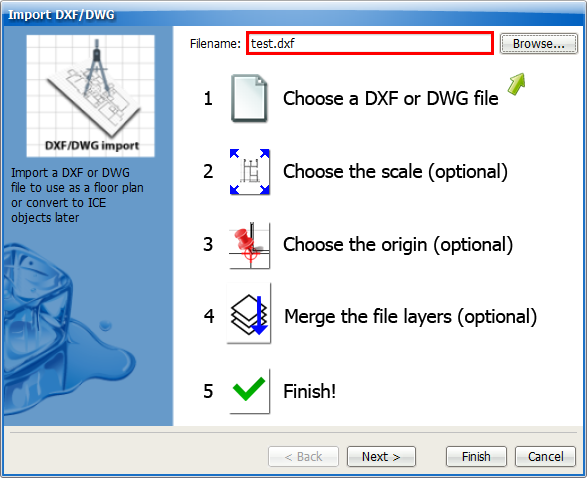 importing dxf dwgs 1