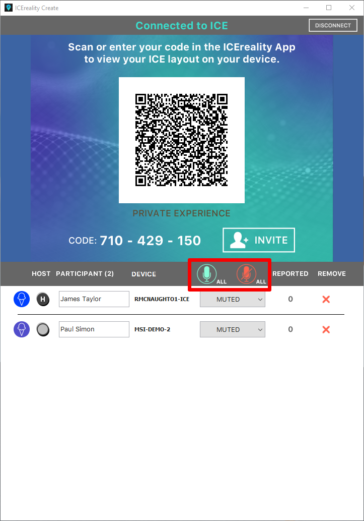 IMG_ICEreality-Create-020 Mute and unmute Icons in the ICEreality Create Window