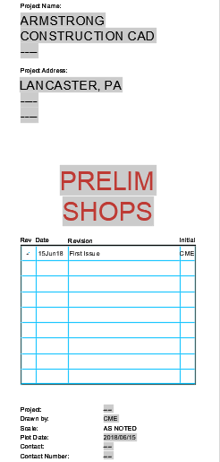 shop drawing methodolgies 73