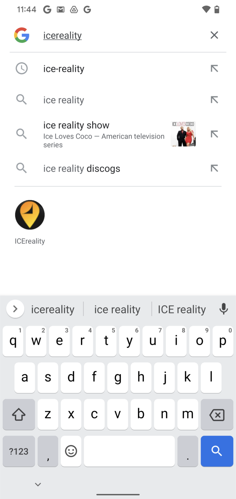IMG-ICEreality-Connect_Mobile_009 ‘ICEreality Connect’ in Android search function