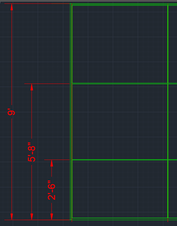 vertical elevation dimensions