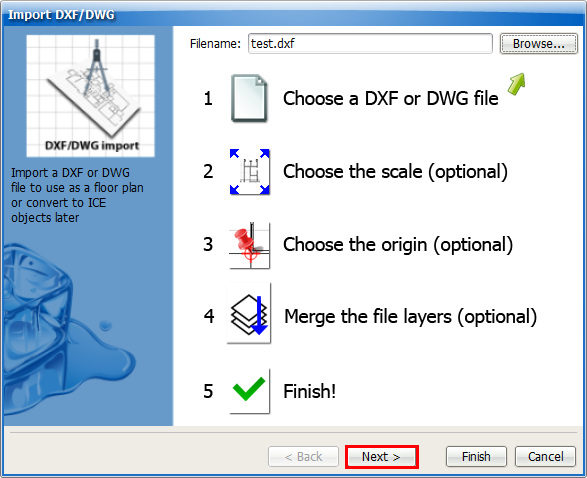 importing dxf dwgs 2