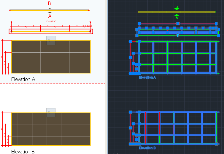 elevation and plan detail dimensions