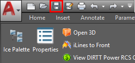 AutoCAD Save