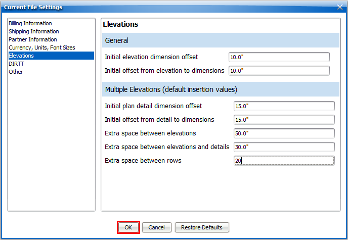 extra space between rows setting 3