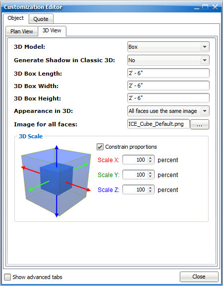 Customization Editor