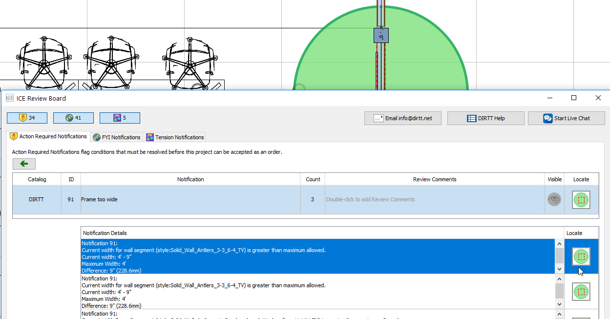 locate noficiation details 2