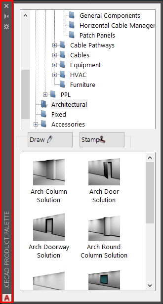 icecad product palette header