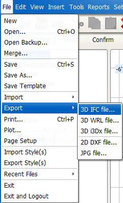 Export 3D IFC 1