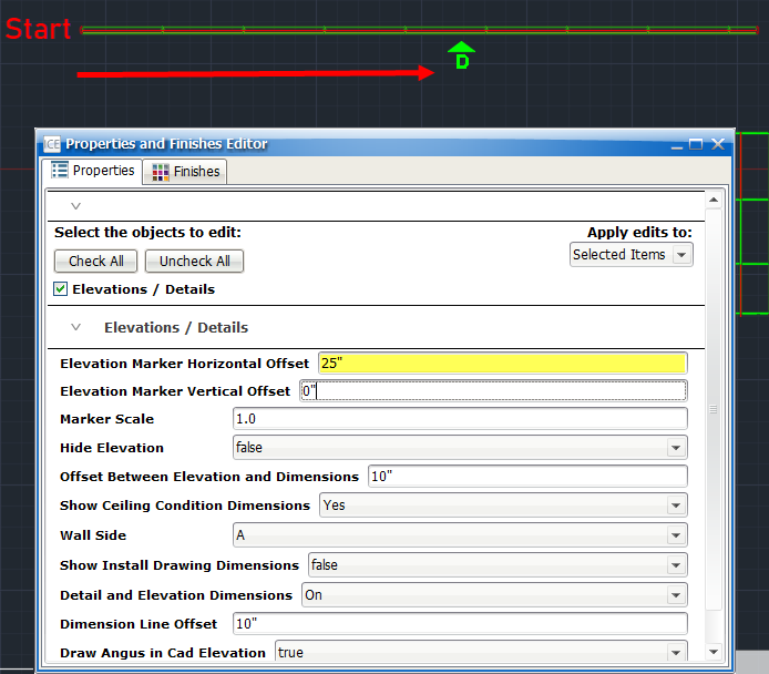 elevation marker offset hor 5