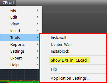 Show DXF icecad