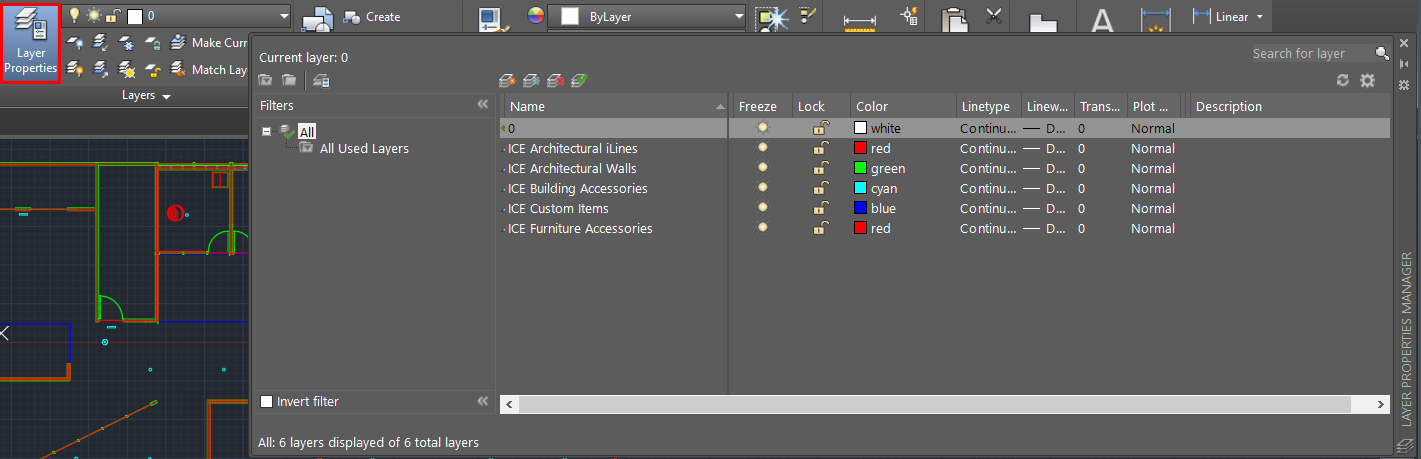 Layer Properties Manager