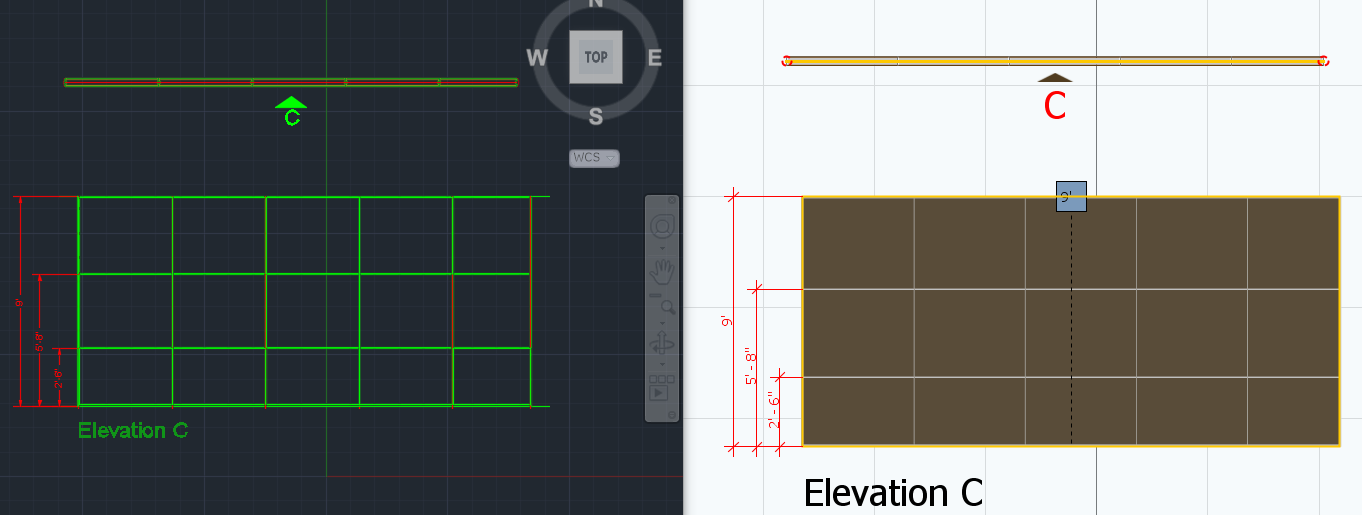 inserting elevation icecad 6