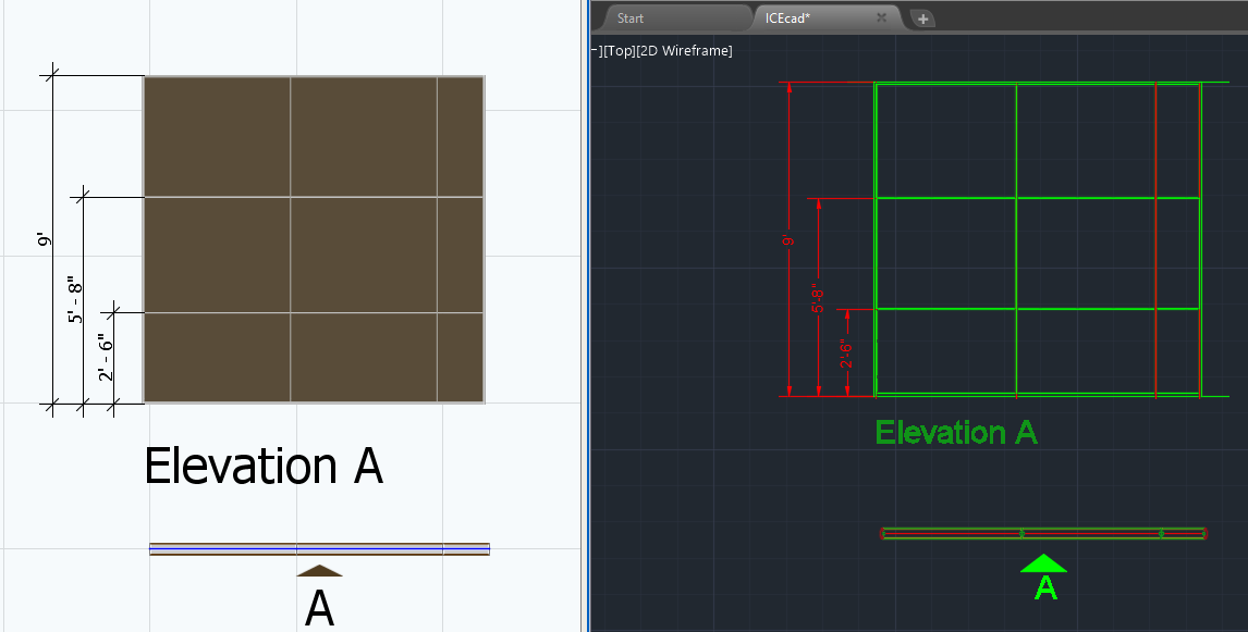 insert elevation icecad 2