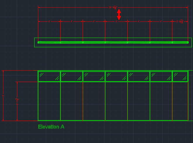 Initial Plan Detail dimension offset